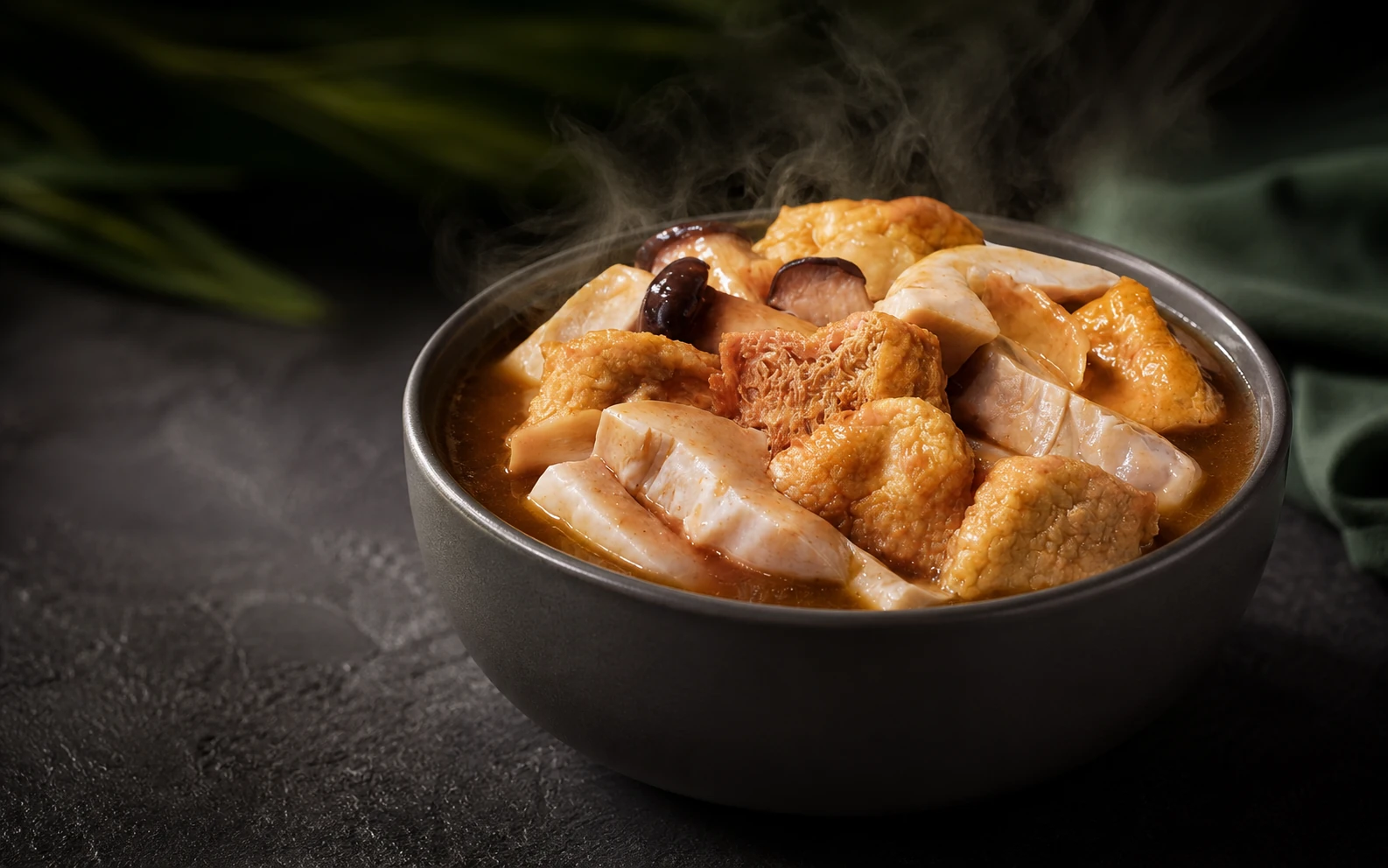 Traditional Vegan Chi Kut Teh styled serving suggestion